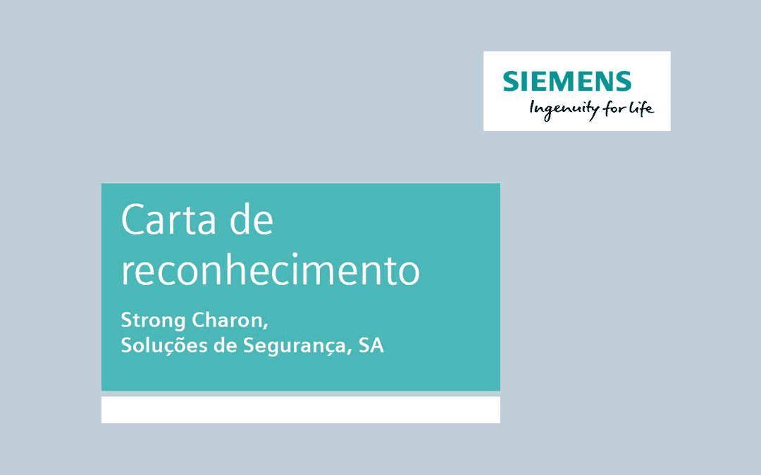 Parceria Siemens – Carta de reconhecimento