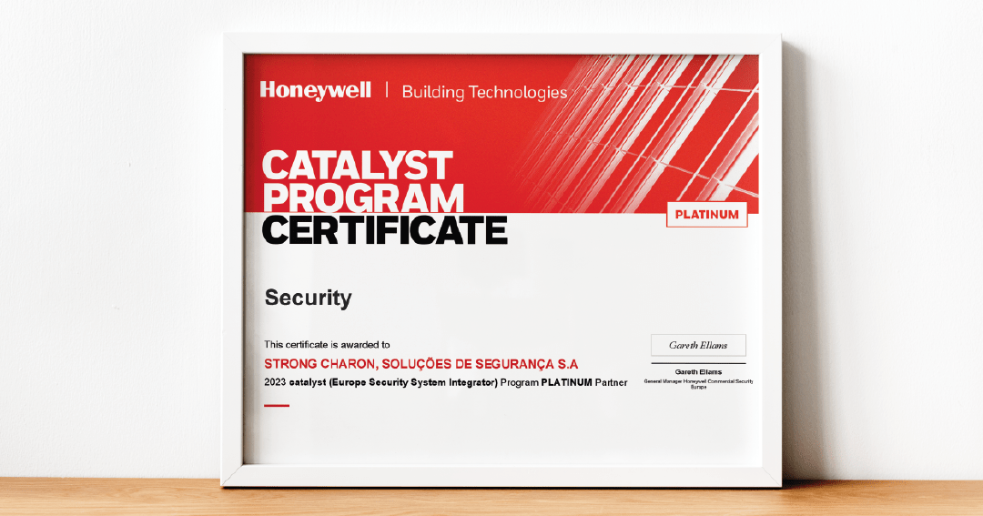 Strong Charon novamente distinguida como PLATINUM Partner da Honeywell